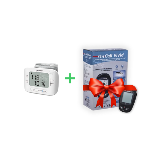 coffret tensiomètre ywell poignet YE8300B+glucomètre on call vivid gratuite